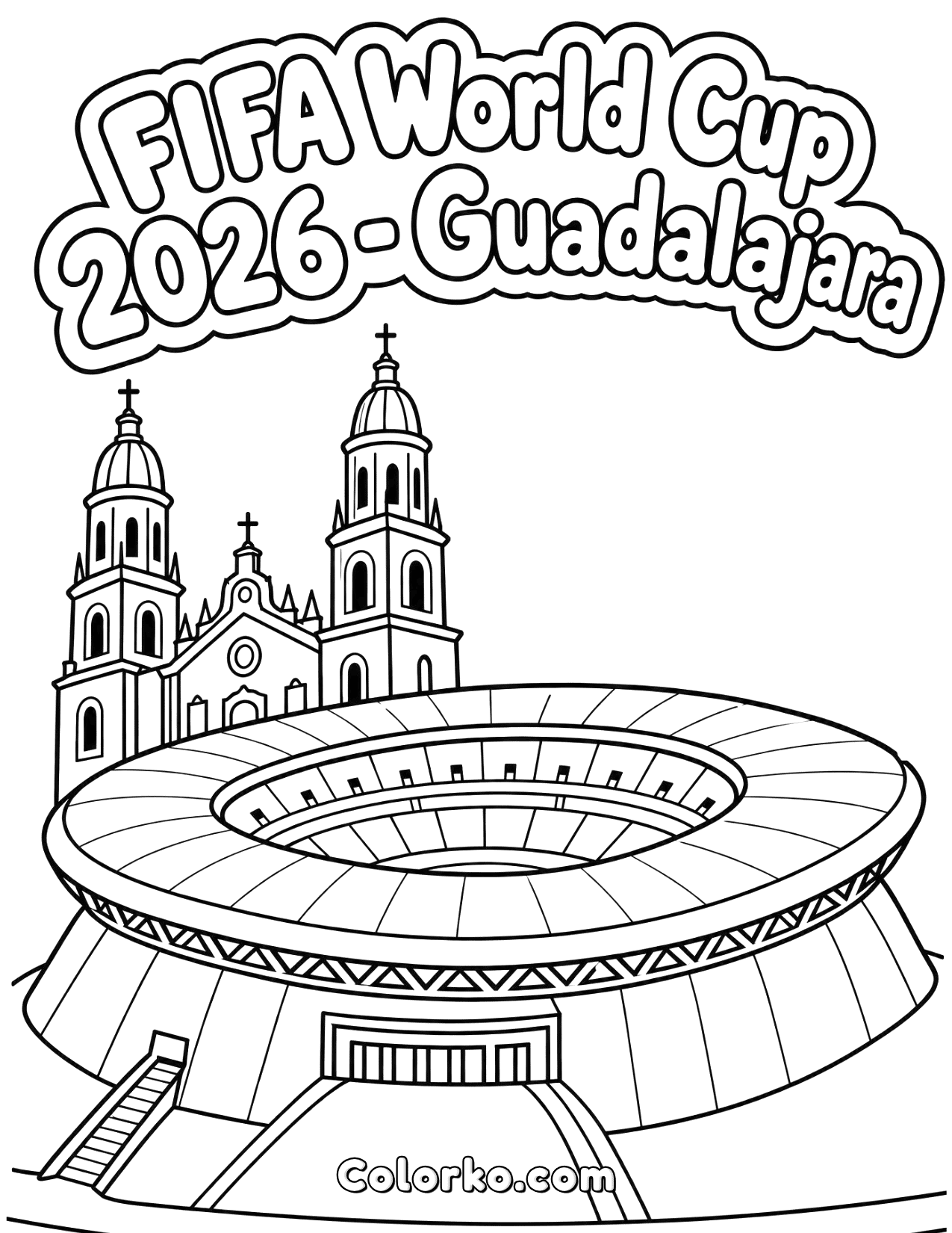 guadalajara-world-cup-2026-stadium-free-coloring-page