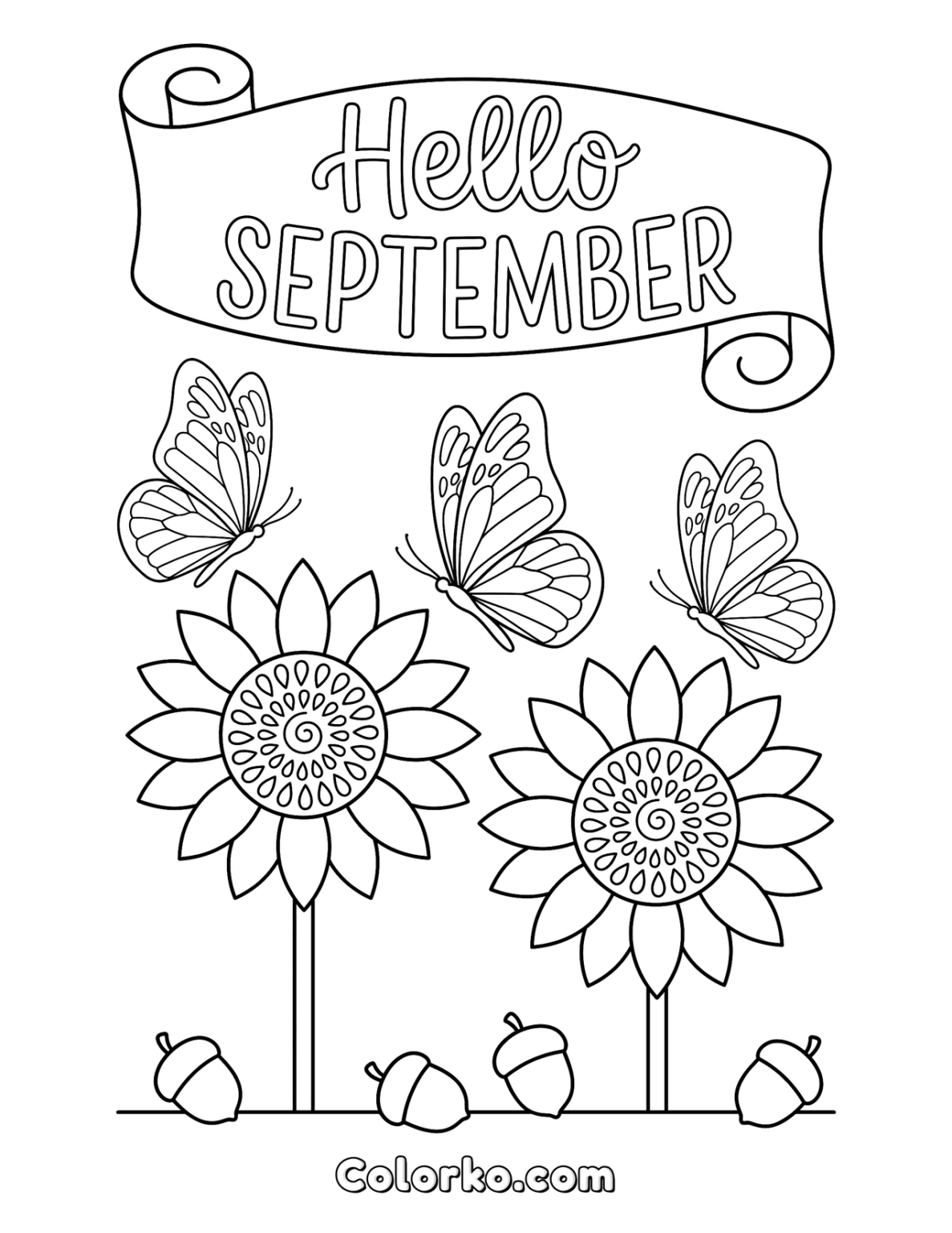 Butterfly Coloring Pages — Free Printable | Colorko