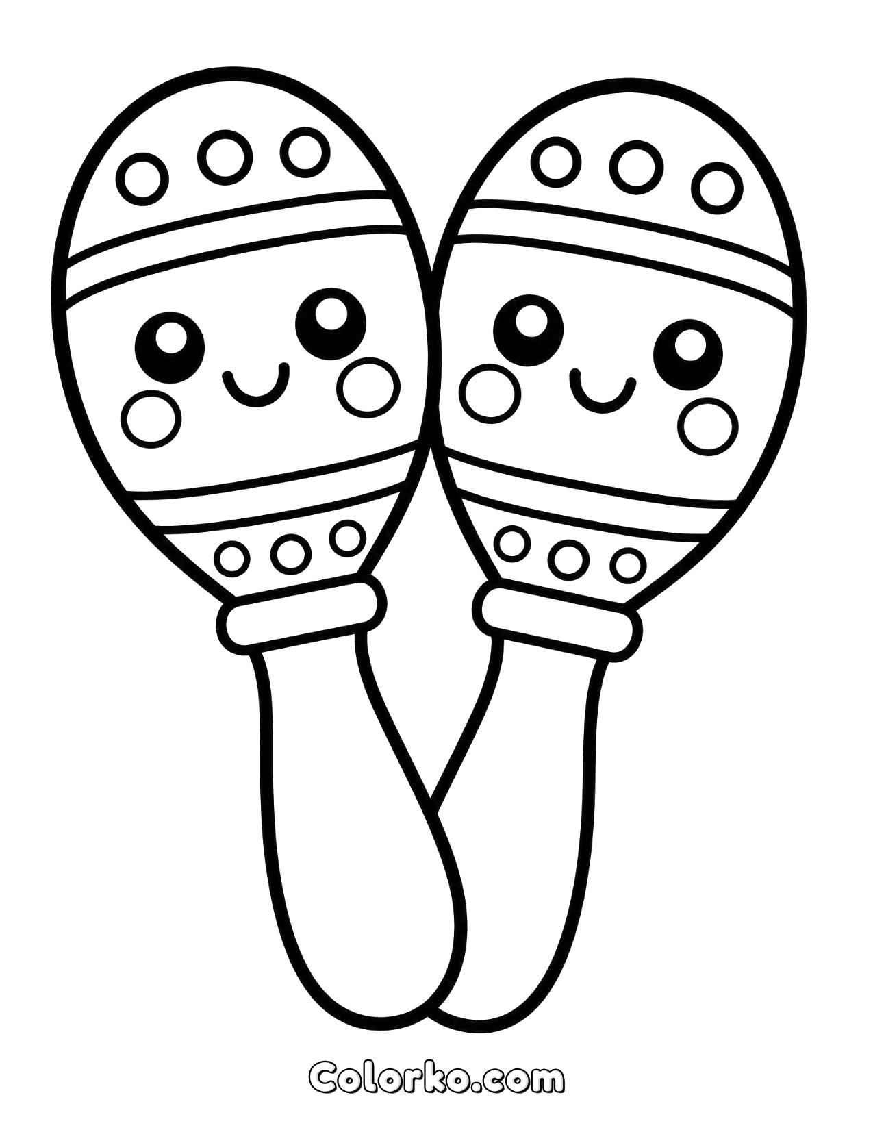 Maraca Colour In Maracas Coloring Pages Maracas Coloring Page Ultra Coloring Pages