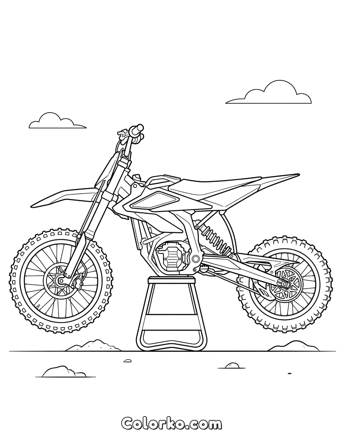 Surron Bikes Color Surron Dirt Bike Coloring Page | Ages 10+ Teens